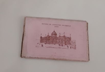 VARIA SOUVENIRS DE L’EXPOSITION UNIVERSELLE DE 1889. 

12 chromo-lithographies, sous...