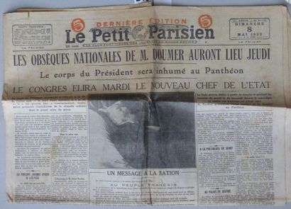 HISTOIRE, POLITIQUE, IDEOLOGIES LE PETIT PARISIEN, 8 mai 1932. 

LES OBSÈQUES NATIONALES...