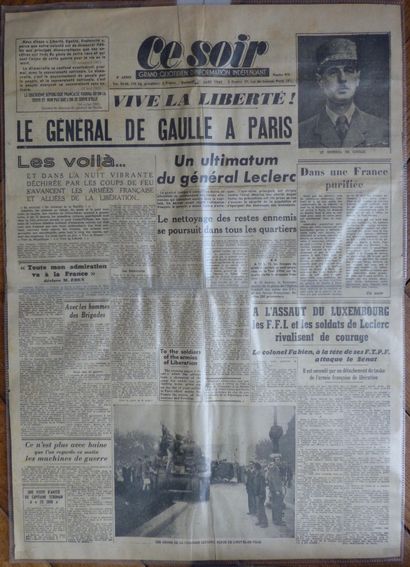 HISTOIRE, POLITIQUE, IDEOLOGIES LE FIGARO, Dimanche 27 août 1944.

De l’Arc de Triomphe...