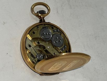 null Gold gousset watch (750/00), dial damaged, marked Mabaut à Ainay le chateau,...