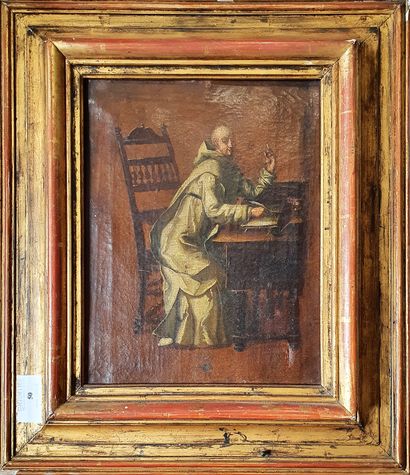 null Italian school of the 18th century

"Monk at his table "

Oil on canvas 

25,5...