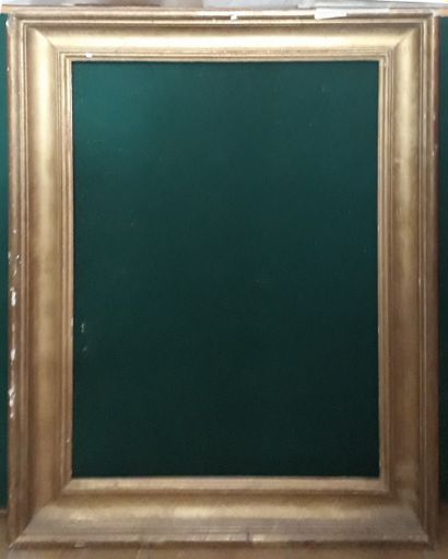 null Cadre en bois doré 

XIXe siècle

80 x 60 cm, pour un tableau de 66 x 46 cm...