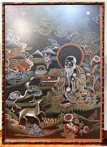 null Ecole chinoise moderne

"Sage dans la nature"

Peinture sur tissu

A vue: 59,5...