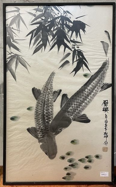 null Ecole chinoise moderne

"Carpes Koï"

Estampe

A vue: 83 x 49 cm
