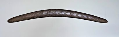 null BOOMERANG (Etched) with incised chevrons on one side. 

Hardwood (mugla). Nice...
