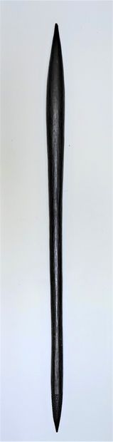 null Queensland hardwood throwing mace. The handle is carved for a better grip. Late...