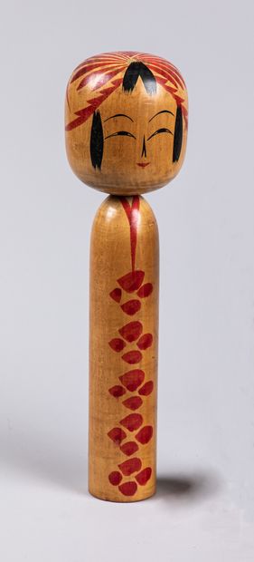 KOKECHI doll : traditional doll in natural...