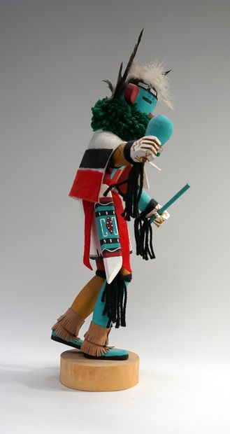 null Decorative KACHINA "Morning Singer" doll featuring a dancer in traditional costume...