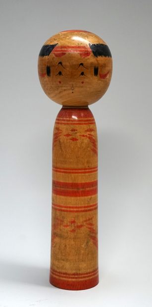 KOKECHI doll : traditional varnished wood...