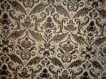 null Velvet of Genoa, EDMOND PETIT, Visconti, Renaissance style, cream background,...