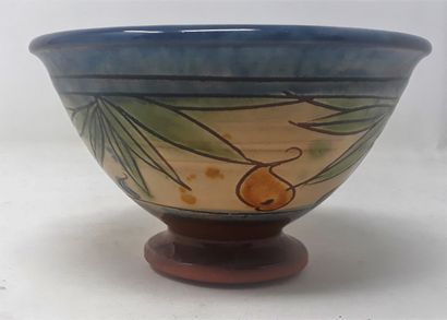 null MONTAUDOUIN Robert

Earthenware cup with vegetal decoration, n°140 under heel

Diameter:...