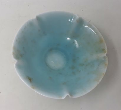  CHOISY of Kevin 
Celadon porcelain flower bowl, stamped in hollow and n°335 under...