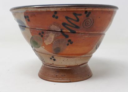  MUELLBAUER Eva & RUPPERT Franz 
Stoneware bowl with polychrome geometric decoration,...