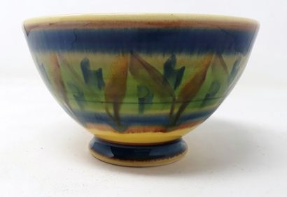  BAROCCO 
Porcelain cup with blue, yellow and green deocr, n°158 under heel 
Diameter:...