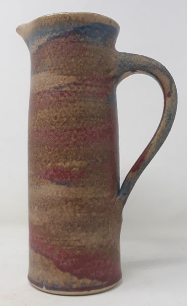 School Xxe century 
Straight stoneware pitcher...