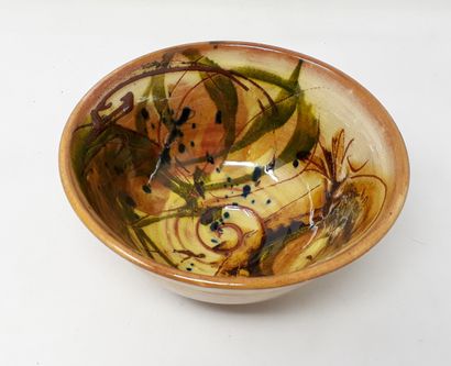 DEAUZE Christophe 
Earthenware bowl with...