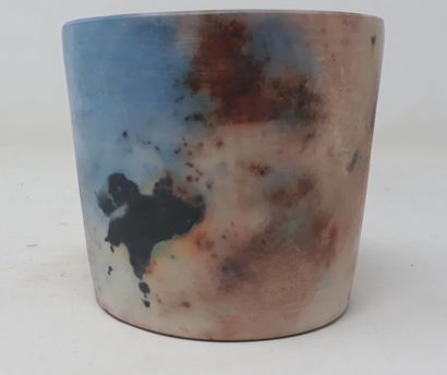 null DUPUY-JOLY Christiane and Thierry

Porcelain pot with pink and blue abstract...
