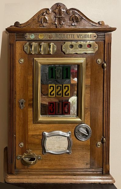 null 
Natural wood slot machine "Roulette visible", L. Loubet (with key)




Beginning...