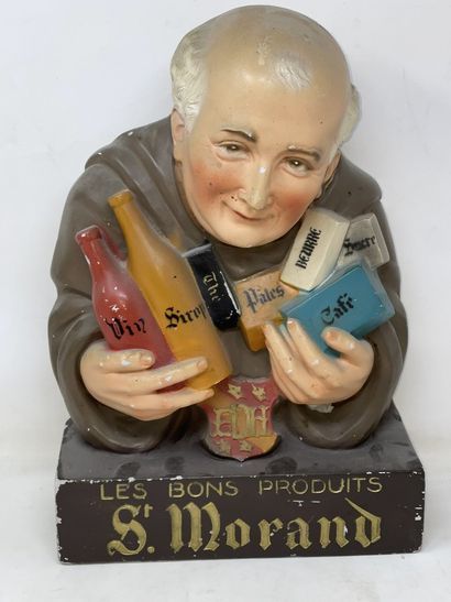 null Objet publicitaire en plâtre peint "Les bons produits Saint Morand"

XXe siècle

40,5...