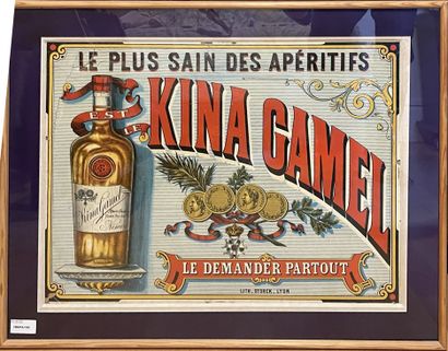 null Lot of advertising objects including:

- cardboard sign, "Apéritif national...