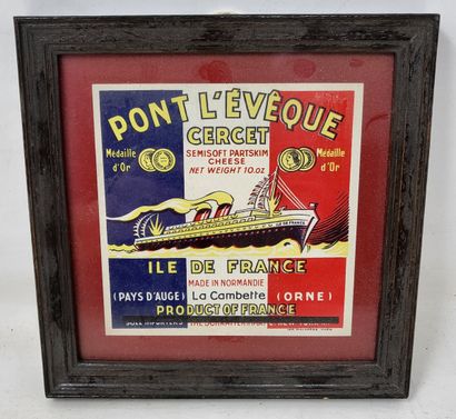 null Lot of seven framed pieces including:

- "Ten liner postcards - reproductions...