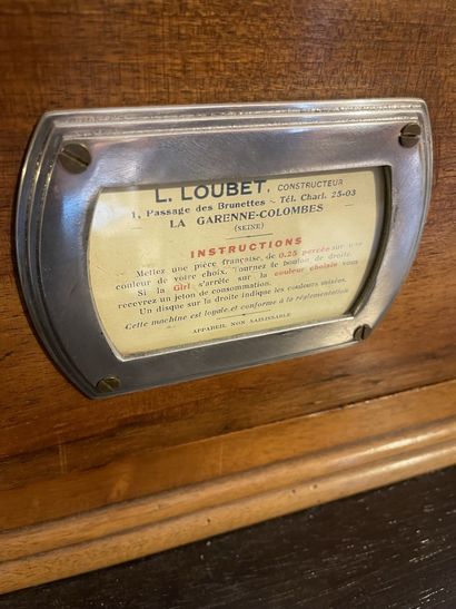 null 
Natural wood slot machine "Le Pocker d'as", L. Loubet




France, La Garenne-Colombes,...