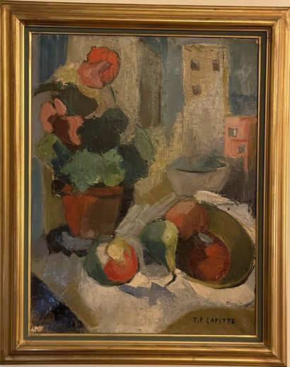 null TP LAFITTE - Modern school

"Still life with fruits

Oil on canvas, signed lower...