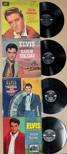 null Quatre disques 33 T - Elvis Presley, label RCA Victor noir, BOF

Pressages japonais

VG...