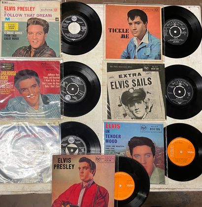 null Sept disques Ep/45 T - Elvis Presley

Pressages anglais

VG à EX; VG à EX