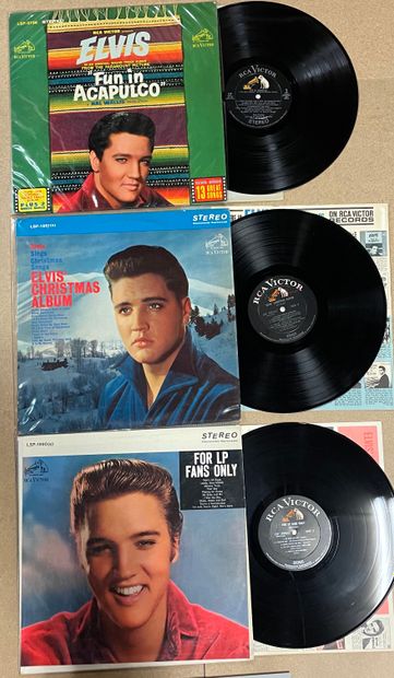 null Trois disques 33 T - Elvis Presley

Pressages américains, stéréo

VG+ à EX;...