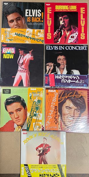 null Sept disques 33 T - Elvis Presley

Pressages japonais, certains avec obi

VG...