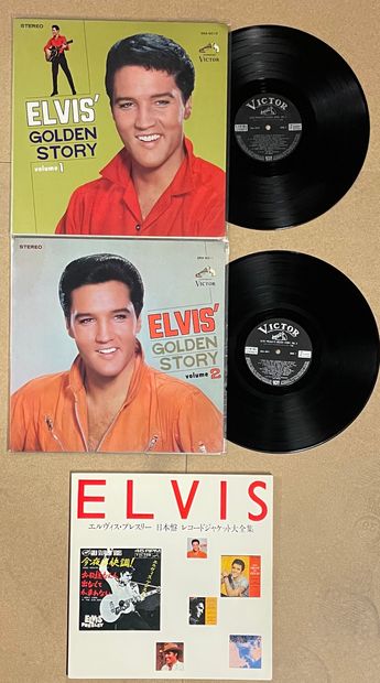 null Deux disques 33 T - Elvis Presley, "Golden Story vol. 1 et 2" + discographie...