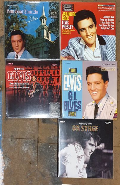null Cinq disques 33 T, Elvis Presley, label "Follow that Dream Records"

EX à NM;...