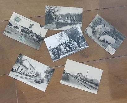 null 1 box of old postcards - France Regionalism, animated scenes close-up + 1 lot...