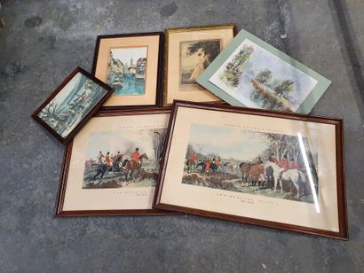 null Lot of framed pieces including mosaics, prints, reproduction, drawings ....

Lot...