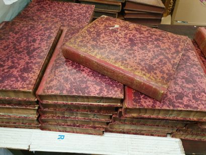 null lot of books including:

- Jean-Jacques ROUSSEAU "Œuvres" in 17 volumes, Geneva,...
