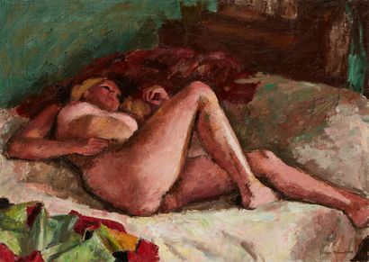 Georges PACOUIL Georges PACOUIL (1903-1996) 

Pink Nude

Oil on canvas, signed lower...
