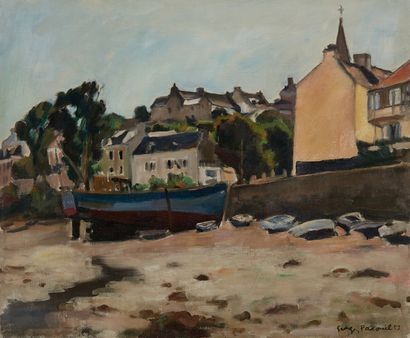 Georges PACOUIL Georges PACOUIL (1903-1996)

Low tide in Sauzon

Oil on canvas, signed...
