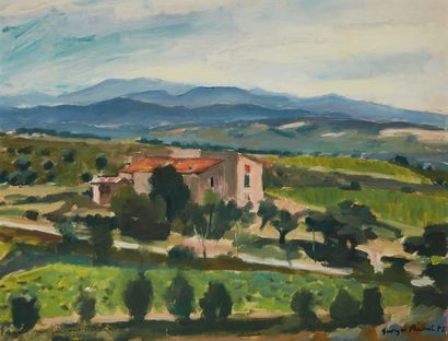Georges PACOUIL Georges PACOUIL (1903-1996)

The Farmhouse in Provence

Gouache,...