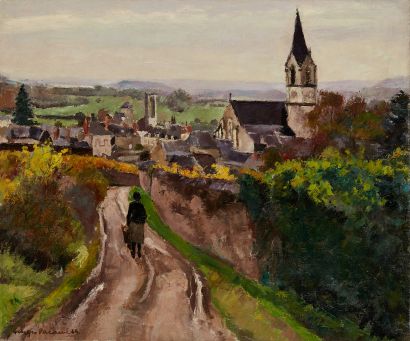 Georges PACOUIL Georges PACOUIL (1903-1996) 

The village of Chalonnes-sur-Loire

Oil...
