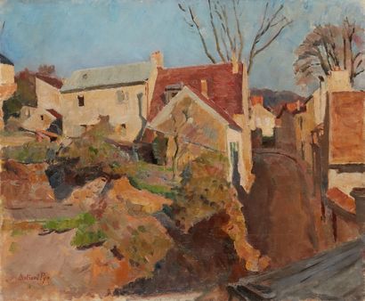 bertrand py Bertrand PY (1895-1973) 

Village and farm

Oil on canvas, signed lower...