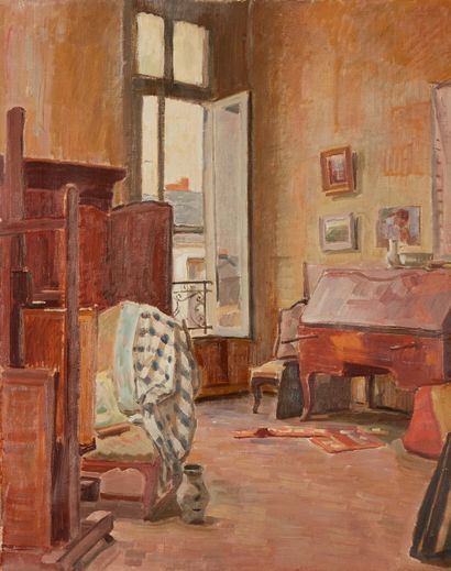 bertrand py Bertrand PY (1895-1973)

Interior with a scribe

Oil on canvas, bears...