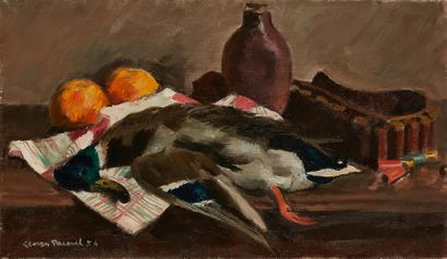 Georges PACOUIL Georges PACOUIL (1903-1996) 

Still life with duck 

Oil on canvas,...
