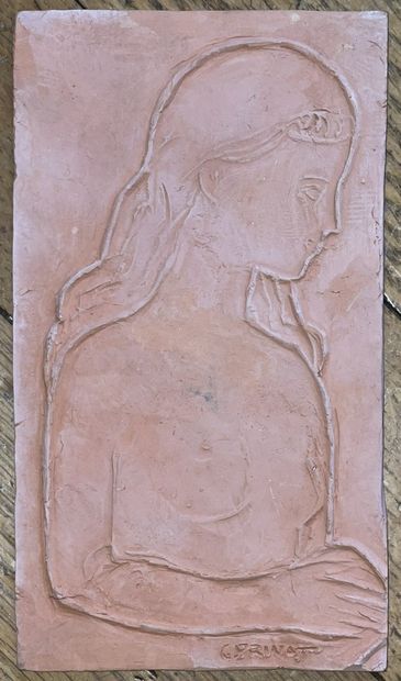 Gilbert PRIVAT Gilbert PRIVAT (1892-1969)

Profile of a young woman

Bas-relief in...