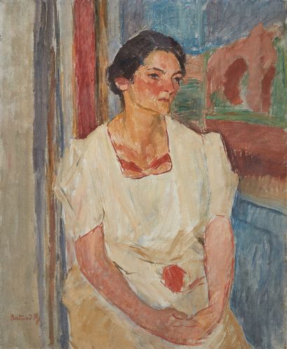 bertrand py Bertrand PY (1895-1973)

Woman with a white dress

Oil on canvas, signed...