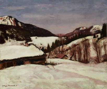 Georges PACOUIL Georges PACOUIL (1903-1996)

Les Gets, Haute-Savoie

Oil on canvas,...