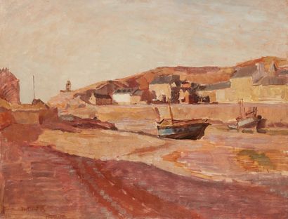bertrand py Bertrand PY (1895-1973)

Port at low tide, Dahouët (Côtes d'Armor)

Oil...