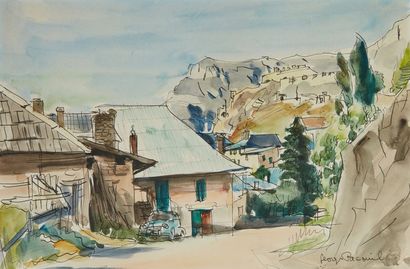 Georges PACOUIL Georges PACOUIL (1903-1996) 

Saint Vincent les Forts, Basse-Alpes

Ink...