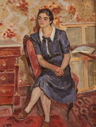 bertrand py Bertrand PY (1895-1973)

Woman with an empire commode

Oil on canvas,...