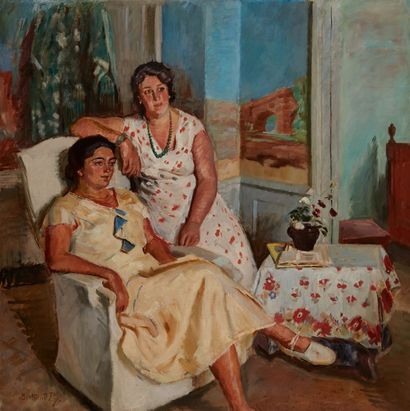bertrand py Bertrand PY (1895-1973)

Two friends

Oil on canvas, signed lower left

80,7...